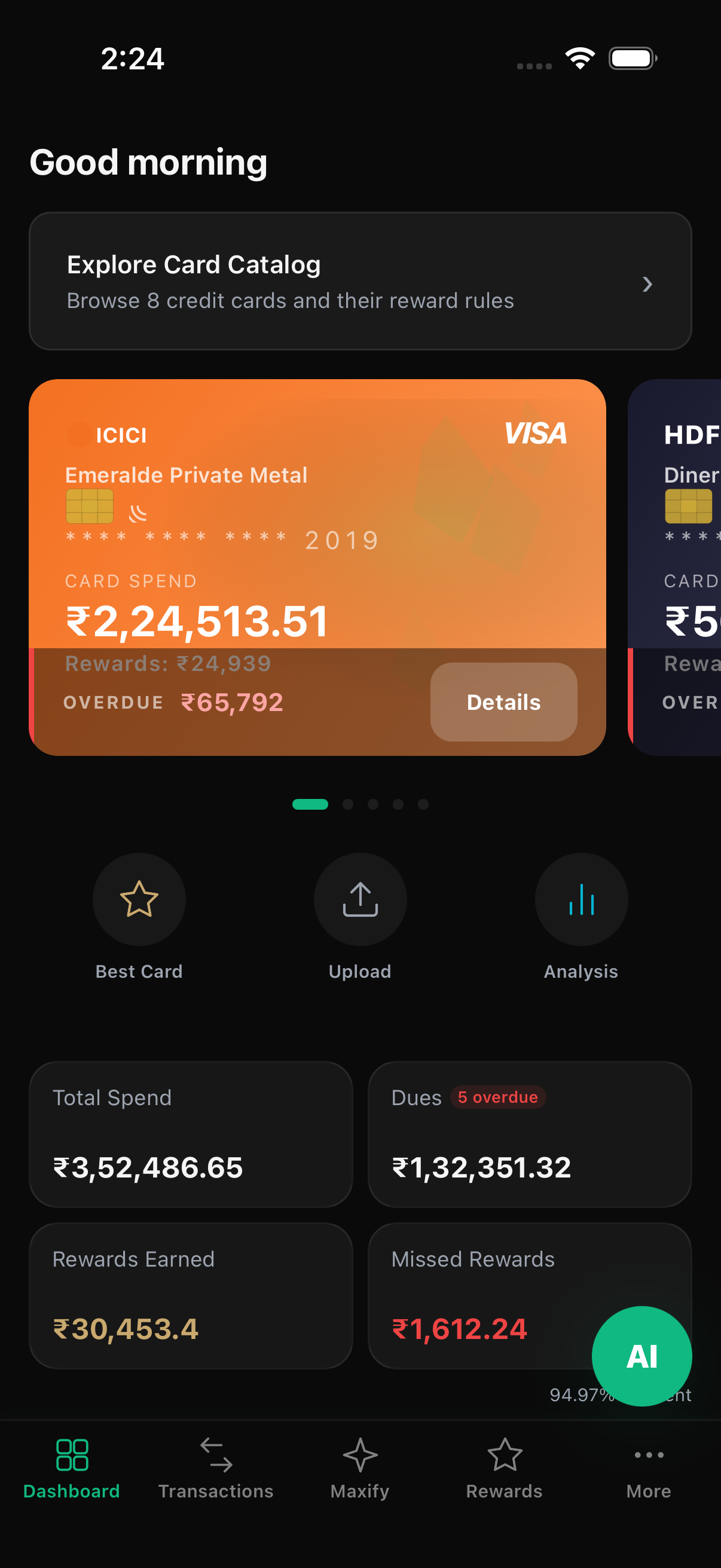 InCardible Dashboard